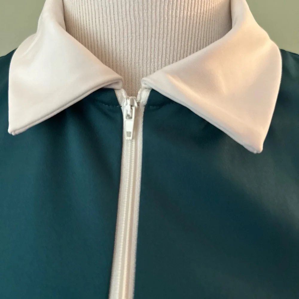 Green and White Sleeveless dress reformation large - Picture 2 of 13